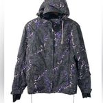 Vintage Rodeo Gold Series Womens Ski Snow Jacket Size Medium Uk 14/16 black/purp Purple Photo 0