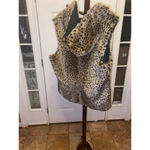 Women's Kristen Blake Leopard Print Vest XXL Black Photo 5