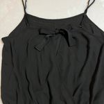 Women's Sleeveless Scoop Embellished Neck Romper Playsuit Size S Casual Festival Black Photo 5