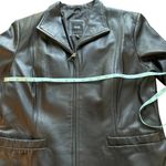 JLC Women's‎ Black Leather Motorcycle Jacket Size L Size L Photo 6