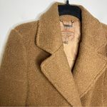 JouJou teddy bear blazer pea coat style coat‎ size small caramel colored Brown Photo 2