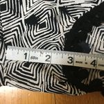 Orange Creek Black & White Print Shorts Pom Poms Small Photo 6