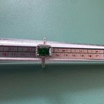 Fragrant Jewels  Green and Silver ring. NWOT. Size 9 Photo 0