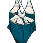 Cupshe Medium Swimsuit One-Piece Padded Criss-Cross Tie Straps Lined Deep V-Neck Photo 1