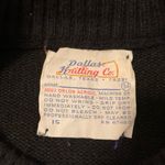 Vintage Dallas knitting co. college sweater size 34 Black Photo 14