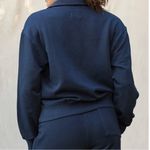 Mate the Label  Womens Organic Cotton Quarter Zip Sweatshirt XS Midnight NWT New Photo 2