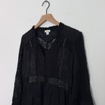 Sundance Clarabelle Dress Black Embroidered Lace Puff Sleeve Bohemian Petite XS Size undefined Photo 3