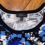 Lane Bryant 3/4 Sleeve Blue and Black floral button up cardigan sweater 22/24 Photo 1