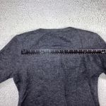 CAbi  100% Wool Cardigan Sweater Women Medium Double Breasted Charcoal Gray Photo 6