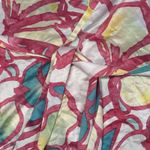 Natori Nightgown Slip Dress Robe Womens XL 1X White Pink Turquoise Silky Floral Photo 4