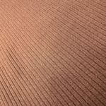 Brown Ribbed Mock Neck Bodysuit Photo 4