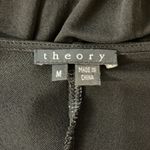 Theory Black Twisted Hem Sleeveless Top With Attached Tank Top Size Medium Photo 6