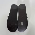 Saint Laurent  Culver Flat Sandal in‎ Ultra Dark Brown Photo 5