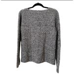 KINGSLEY LONDON‎ Side Zip Crewneck Angora Blend Sweater Sz S Gray Photo 2