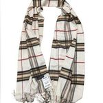 Plaid Oblong Scarf 100% Acrylic Multicolor Cashmink V. Fraas Germany Photo 0