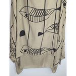 India‎ Boutique Fish Print Grayish Green Dress OS NWT Artsy Coastal Nautical Size undefined Photo 2