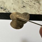 Gold Tone Easter Egg Lapel Stick Pin Signed SWIB 1980 Photo 3