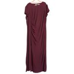 Reformation  Burgundy Frasier Crewneck Midi Dress Womens 22 Photo 1