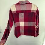 Cabela's  Women's XL Plaid Button Front Shirt Jacket 100% Cotton Burgundy Photo 3