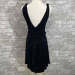 Parah Black Sleeveless Dress with Belt Detail Size 8 Photo 3