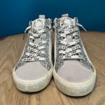 Vintage Havana  Shimmer High Top Sneakers Zip Up Silver Glitter Women’s Size 7.5 Photo 4