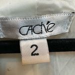 Cache Vintage  Y2K Silk Floral  Chic Brown & Cream Blazer Jacket Size 2 XS Photo 12