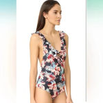 Tori Praver Swimwear Milos Floral Victoria One Piece Swimsuit Size XS Photo 9