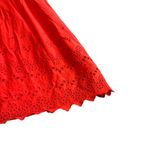 Madewell  A-Line Dress Eyelet Cutout Trim 3/4 Sleeves Cotton Size 16 Women's Photo 3