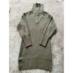 Cupcakes & Cashmere Notch Collar Sweater Dress Tan Zip Shawl Size Large Photo 9