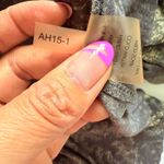 Peruvian Connection  Brown Floral Button Front Long Sleeve Pima Modal Dress Sz M Photo 6