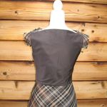 Brown Silk Blend Midi Dress Brown Size 6 Photo 6