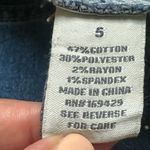 Denim High Rise Shorts Sz 5 Cotton Blend Studded Ripped Frayed Hem Bohemian Blue Photo 6