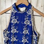 Lovers + Friends Lovers‎ + Friends Revolve Moonlit Mini Dress Lace Royal Blue Halter Womens XS Photo 2