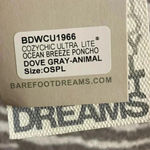 Barefoot Dreams  cozy chic ultra lite ocean breeze poncho dove grey One‎ size NWT Photo 7