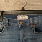 Free People  Fringe‎ Crop Jeans size 27 blue distressed Photo 1