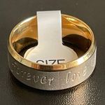 8mm gold forever love ring size 7 Photo 3