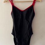 Anne cole  Collection Black One Piece Swimsuit Red Straps Style 75012F1 Photo 0