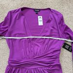 EXPRESS NWT ✨ purple v-neck faux wrap going out party dress, size small Photo 7