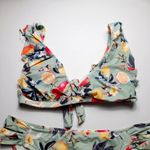 Kona Sol Swimsuit Women Size XL Extra Large Green Print 2 Piece Bikini Swimwear Photo 8