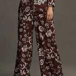 Anthropologie  Low Rise Wide Leg Pants Size 8 Floral Photo 0