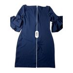 Banana Republic Banana‎ Republic Navy Blue Boat Neck Bell Sleeve Sheath Dress 6 Timeless Photo 7