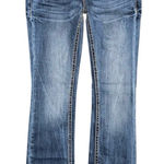 GRACE IN LA NWT Easy Fit Mid Rise Bootcut Jeans Long Inseam Sz 27 x 34.5 EB51729 Photo 0