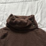 Vintage 80s 90s Womens Size Medium Brown Wool Knit Sweater Holiday Fall Autumn Photo 2