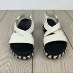 Sorel Roaming Crisscross Espadrille Chevron Pattern Sandals US8.5 Chalk $110 Photo 1