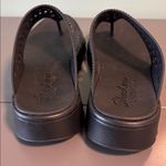 Skechers Women's Foamies Footsteps She's Cute Thong Wedge Slide Sandals Black 8 Photo 2
