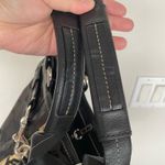 Coach Vintage HAMPTONS BLACK SIGNATURE C PYTHON STRIPE TOTE Big Logo Photo 8