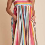 Listicle  boutique striped colorful dress spagaheti strap size medium Photo 7