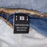 Spoon Jeans Spoon Graffiti Graphic Short Overalls Denim Blue Jean Shortalls Women Size M Photo 8