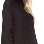 Free People /We The Free Lover Ribbed Black 3/4 Sleeved Tunic Sweater Size Medium Photo 0