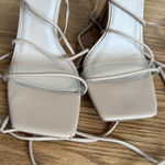 Liliana  Women's Nude Lace-Up Heels Photo 3